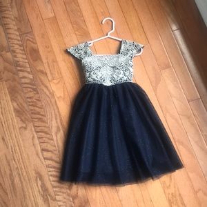 Girls Navy Dress